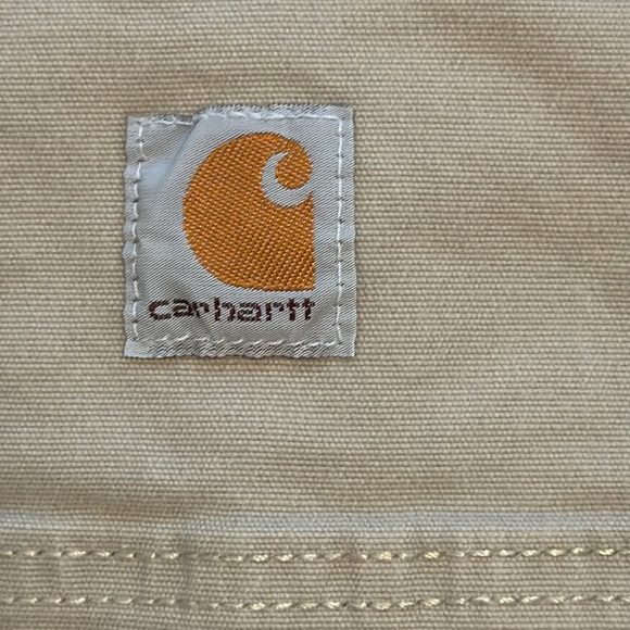 CARHARTT MENS SHORTS RELAXED FIT KHAKIS TAN FLAT FRONT - Picture 5 of 6